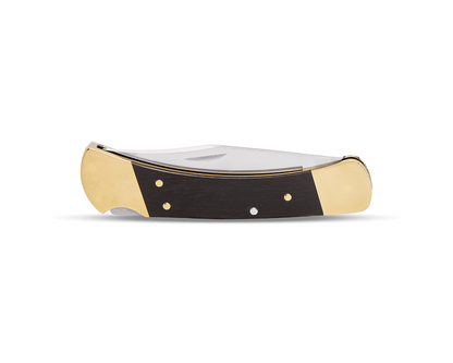 Buck 110 Slim Heritage Elite Folding Hunter 0110BRS19-B Brass Hardwood & Magnacut Stainless Steel Pocket Knife