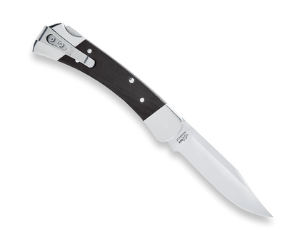 Buck 110 Slim Heritage Elite Folding Hunter 0110BRS19-B Silver Hardwood & Magnacut Stainless Steel Pocket Knife