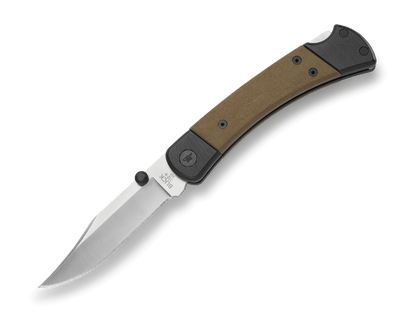Buck 110 Folding Hunter Sport Pro 0110GRS5-B OD Green Canvas Micarta & S30V Stainless Steel Pocket Knife