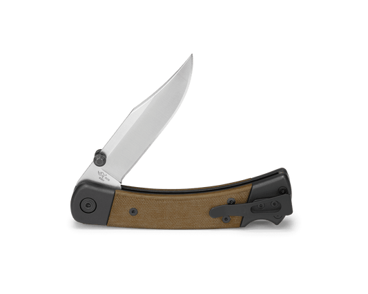 Buck 110 Folding Hunter Sport Pro 0110GRS5-B OD Green Canvas Micarta & S30V Stainless Steel Pocket Knife