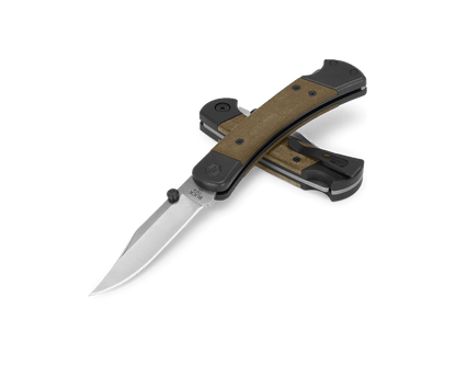 Buck 110 Folding Hunter Sport Pro 0110GRS5-B OD Green Canvas Micarta & S30V Stainless Steel Pocket Knife