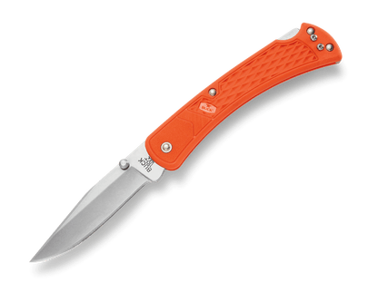 Buck 110 Slim Select Folding Hunter 0110ORS2-B Blaze Orange GFN & 420HC Stainless Steel Pocket Knife
