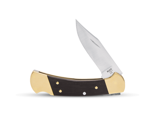 Buck 112 Slim Heritage Elite Lockback 0112BRS19-B Brass Hardwood & Magnacut Stainless Steel Pocket Knife