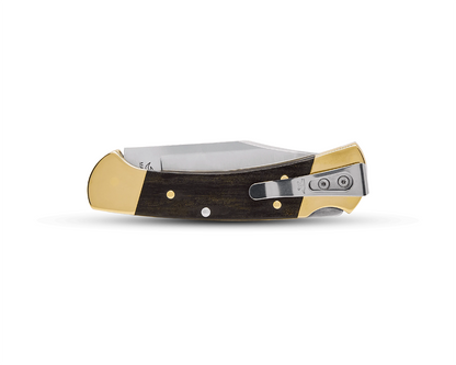 Buck 112 Slim Heritage Elite Lockback 0112BRS19-B Brass Hardwood & Magnacut Stainless Steel Pocket Knife