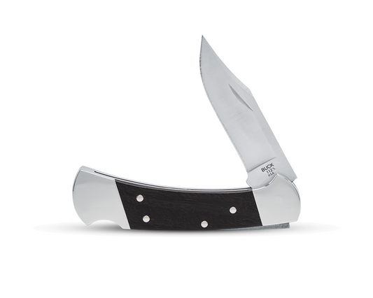 Buck 112 Slim Heritage Elite Lockback 0112BRS20-B Silver Hardwood & Magnacut Stainless Steel Pocket Knife