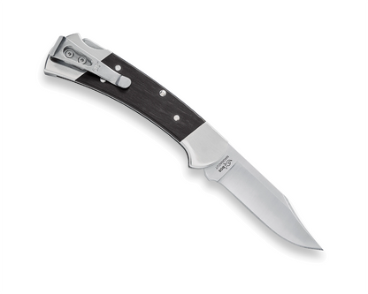 Buck 112 Slim Heritage Elite Lockback 0112BRS20-B Silver Hardwood & Magnacut Stainless Steel Pocket Knife