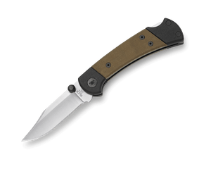 Buck 112 Ranger Sport Lockback 0112GRS5-B OD Green Canvas Micarta and Black Aluminum & S30V Stainless Steel Pocket Knife
