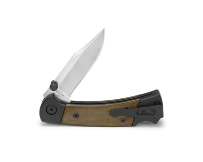 Buck 112 Ranger Sport 0112GRS5-B Green Micarta Aluminum Pocket Knife