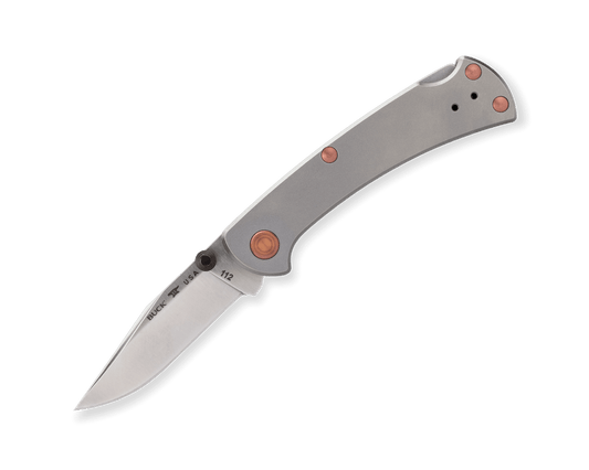 Buck Ranger Slim Legacy Limited 0112GYSLE-B Titanium S45VN Steel