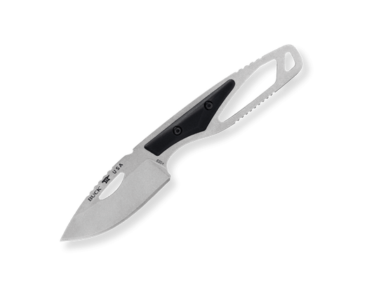 Buck PakLite Hide Fixed Blade 0630GRS-B Black GFN & 420HC Stainless Steel 0630BKS