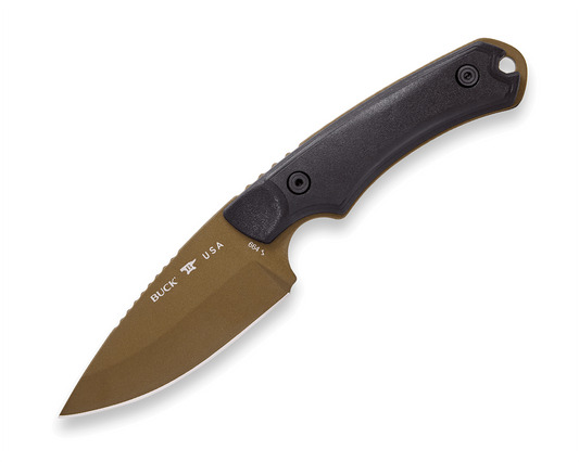 Buck Alpha Hunter Backcountry Fixed Blade 0664BKS1-B BlackVersaFlex Rubber & 420HC Stainless