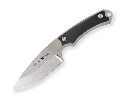Buck Alpha Hunter Select Fixed Blade 0664GYS-B Gray and Black 420HC Stainless