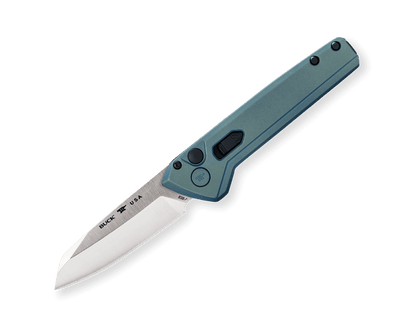 Buck Deploy Auto 0838BLS-B Blue Cerakote Aluminum & 154CM Stainless Steel Pocket Knife