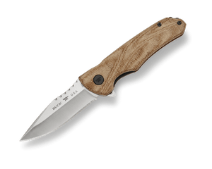 Buck Sprint Pro Liner Lock 0841TNS-B Tan Canvas Micarta & S30V Stainless Steel Pocket Knife