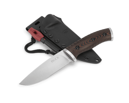 Buck Selkirk Fixed Blade 0863BRS-B Brown & Black Micarta & 420HC Stainless Steel