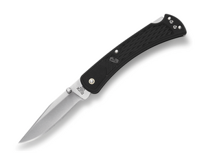 Buck 110 Slim Select Folding Hunter 0110BKS1-B Black GFN & 420HC Stainless Steel Pocket Knife