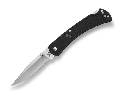 Buck 110 Slim Select Folding Hunter 0110BKS1-B Black GFN & 420HC Stainless Steel Pocket Knife