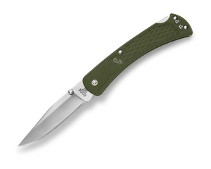 Buck 110 Slim Select Folding Hunter 0110ODS2-B OD Green GFN & 420HC Stainless Steel Pocket Knife