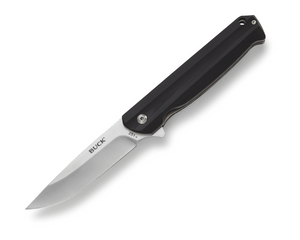 Buck Langford Liner Lock 0251BKS-B Black G10 & 7Cr17MoV Stainless Steel Pocket Knife