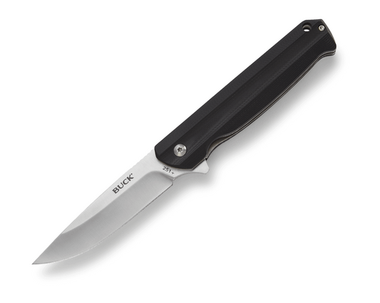 Buck Langford Liner Lock 0251BKS-B Black G10 7Cr17MoV Stainless