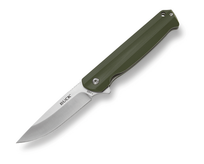 Buck Langford Liner Lock 0251GRS-B OD Green G10 7Cr17MoV Stainless