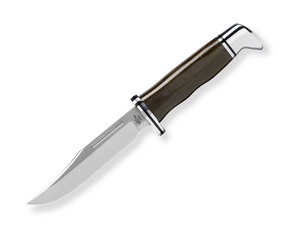 Buck Brahma Pro Fixed Blade 0117GRS-B OD Green Canvas Micarta & S35VN Stainless Steel