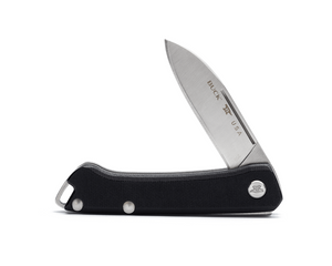 Buck Saunter 0250BKS-B Black Canvas Micarta & 154CM Stainless Steel Pocket Knife