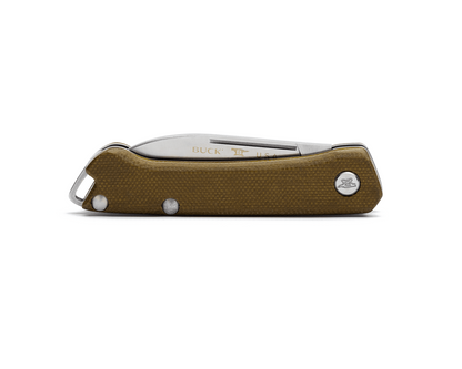 Buck Saunter 0250GRS-B OD Green Canvas Micarta & 154CM Stainless Steel Pocket Knife