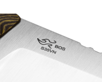 Buck Alpha Guide Pro Fixed Blade 0663BRS-B Brown & Black Richlite & S35VN Stainless Steel