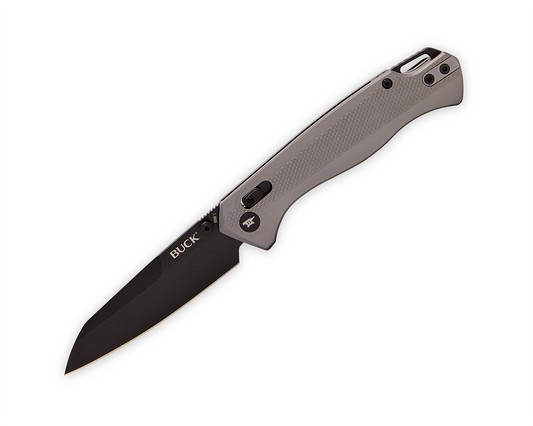 Buck Ferrox Crossbar Lock 0698GYS-B Silver Aluminum & D2 Steel Pocket Knife