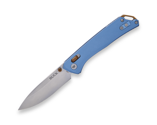Buck Nomad Crossbar Lock 0700BLS-B Blue Aluminum & D2 Steel Pocket Knife