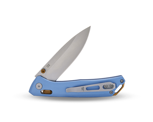 Buck Nomad Crossbar Lock 0700BLS-B Blue Aluminum & D2 Steel Pocket Knife