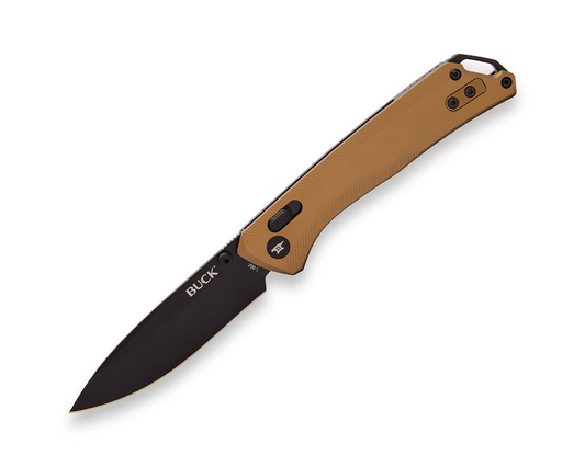 Buck Nomad Crossbar Lock 0700BRS-B Bronze Aluminum & D2 Steel Pocket Knife