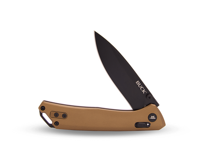 Buck Nomad Crossbar Lock 0700BRS-B Bronze Aluminum & D2 Steel Pocket Knife