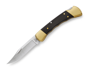 Buck 110 Folding Hunter 0110BRSFG-B Ebony Hardwood & 420HC Stainless Steel Pocket Knife