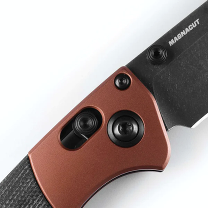 Benchmade, Inc.™ Mini Crooked River 15085BK-04 Black Canvas Micarta CPM-MagnaCut Stainless Steel Pocket Knife