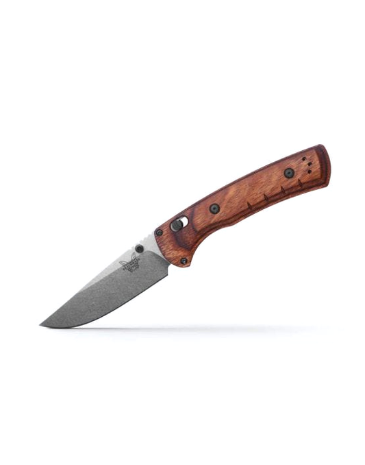 Benchmade, Inc.™ SlipRidge Folder 15090 Dark Brown Stabilized Wood CPM-MagnaCut Stainless Steel Pocket Knife