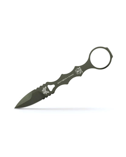 Benchmade, Inc.™ Mini SOCP Fixed Blade Dagger 177GN OD Green Powdercoat 440C Stainless Steel 440C Stainless Steel Knife