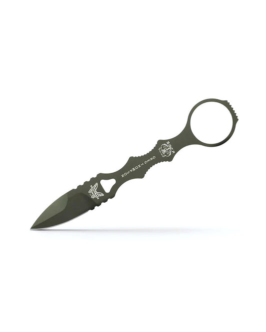 Benchmade, Inc.™ Mini SOCP Fixed Blade Dagger 177GN OD Green Powdercoat 440C Stainless Steel 440C Stainless Steel Knife