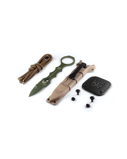 Benchmade, Inc.™ Mini SOCP Fixed Blade Dagger 177GN OD Green Powdercoat 440C Stainless Steel 440C Stainless Steel Knife