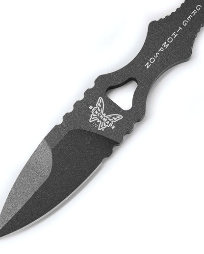 Benchmade, Inc.™ Mini SOCP Fixed Blade Dagger 177GY Gray Powdercoat 440C Stainless Steel 440C Stainless Steel Knife