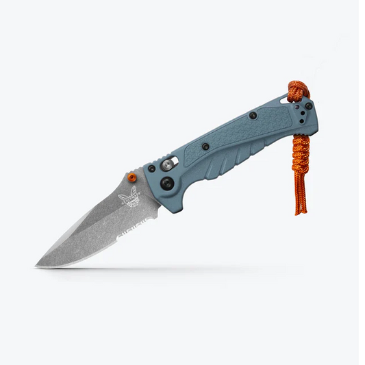 Benchmade, Inc.™ Mini Adira 18065S Depth Blue Grivory CPM-MagnaCut Stainless Steel Pocket Knife