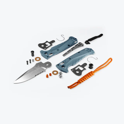 Benchmade, Inc.™ Mini Adira 18065S Depth Blue Grivory CPM-MagnaCut Stainless Steel Pocket Knife