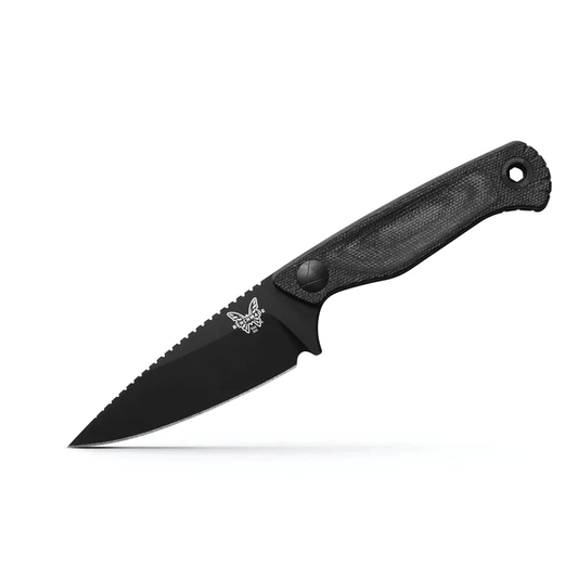 Benchmade, Inc.™ Dacian Fixed Blade 203BK-02 Black Canvas Micarta CPM-MagnaCut Stainless Steel Knife