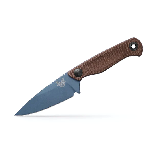 Benchmade, Inc.™ Dacian Fixed Blade 203BT-03 Brown Canvas Micarta CPM-MagnaCut Stainless Steel Knife