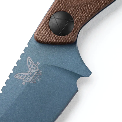 Benchmade, Inc.™ Dacian Fixed Blade 203BT-03 Brown Canvas Micarta CPM-MagnaCut Stainless Steel Knife