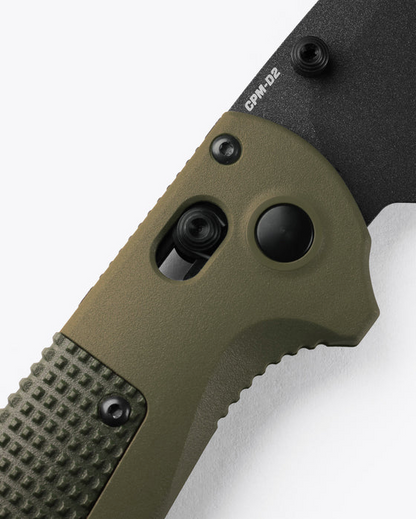 Benchmade, Inc.™ Redoubt 431BK-1 Ranger & Forest Green Grivory CPM D2 Semi-Stainless Steel Pocket Knife