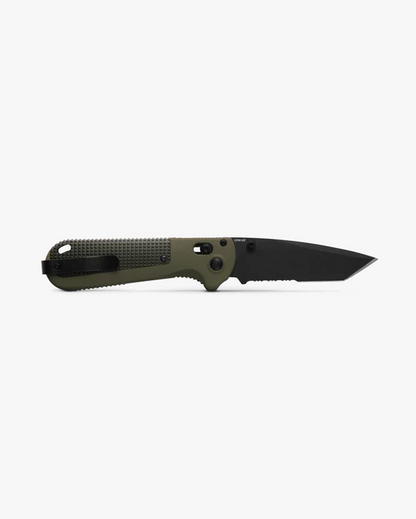 Benchmade, Inc.™ Redoubt 431SBK-1 Ranger & Forest Green Grivory CPM D2 Semi-Stainless Steel Pocket Knife
