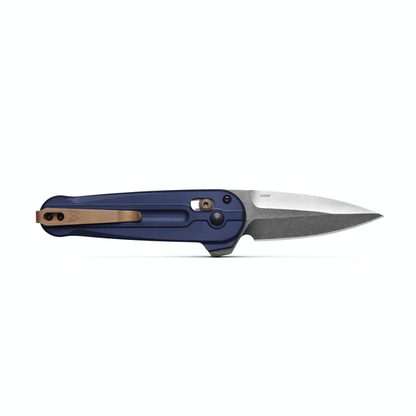 Benchmade, Inc.™ Lowden 491 Crater Blue Anodized 6061-T6 Aluminum M390 Stainless Steel Pocket Knife