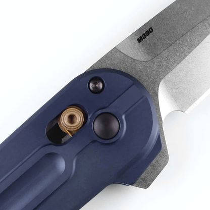 Benchmade, Inc.™ Lowden 491 Crater Blue Anodized 6061-T6 Aluminum M390 Stainless Steel Pocket Knife